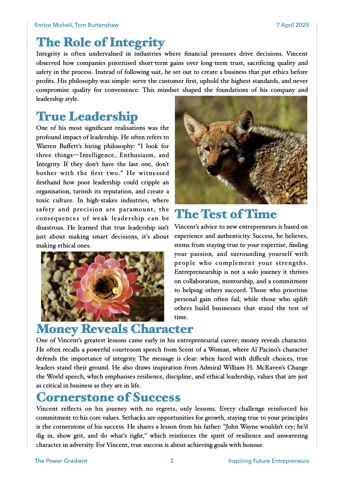 Page 2 of The Power Gradient - Week 20